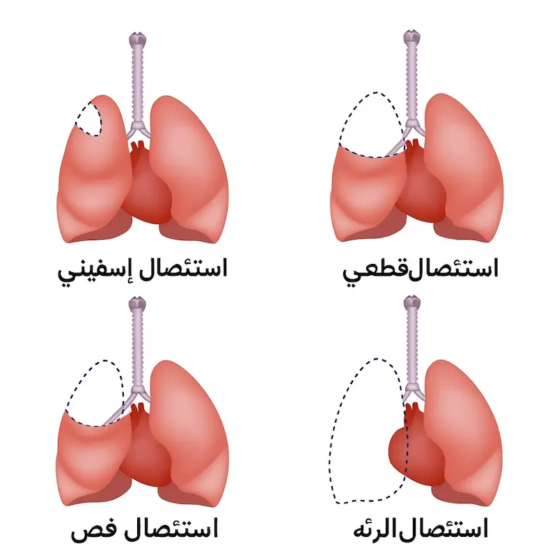 أنواع استئصال الرئة