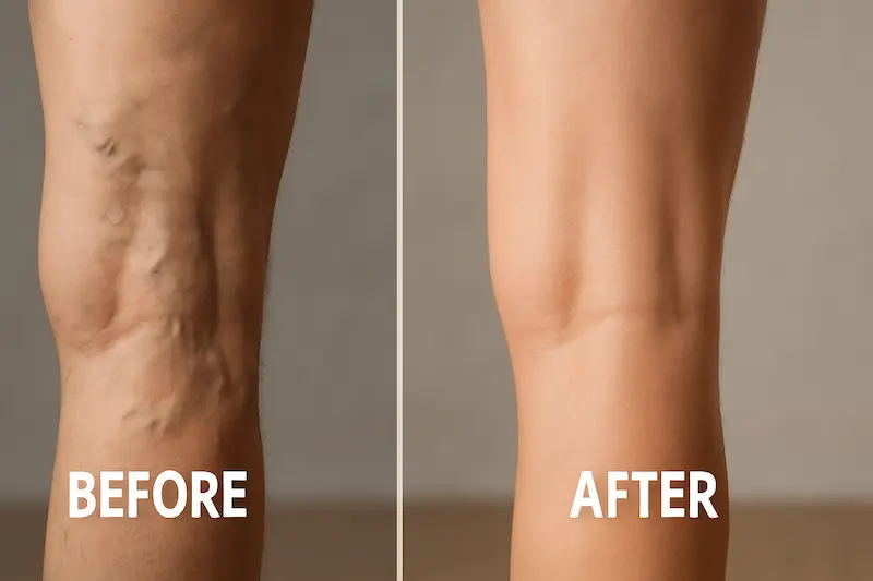Results of a varicose vein treatment