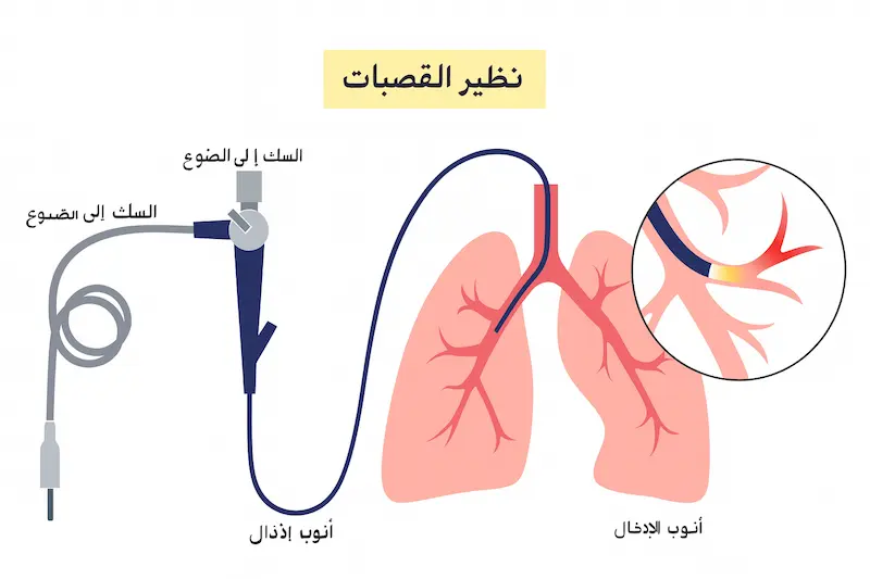 إجراء تنظير القصبات الهوائية