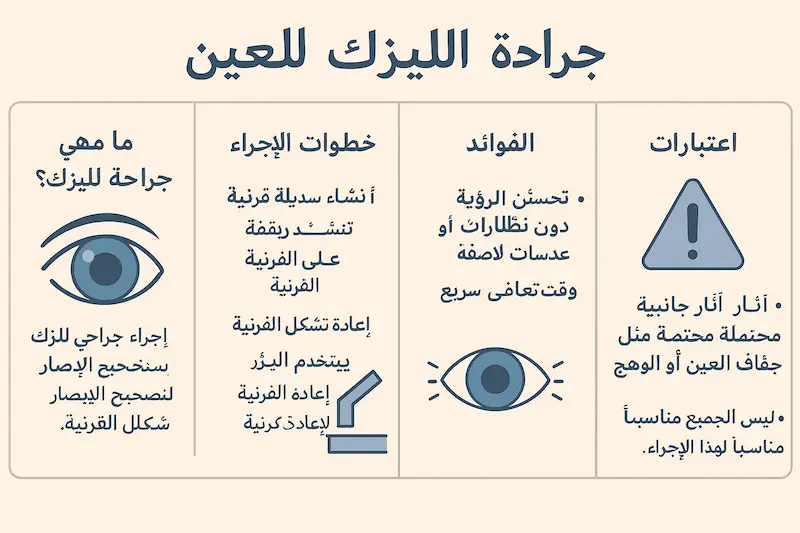 ما هي جراحة الليزك للعيون؟