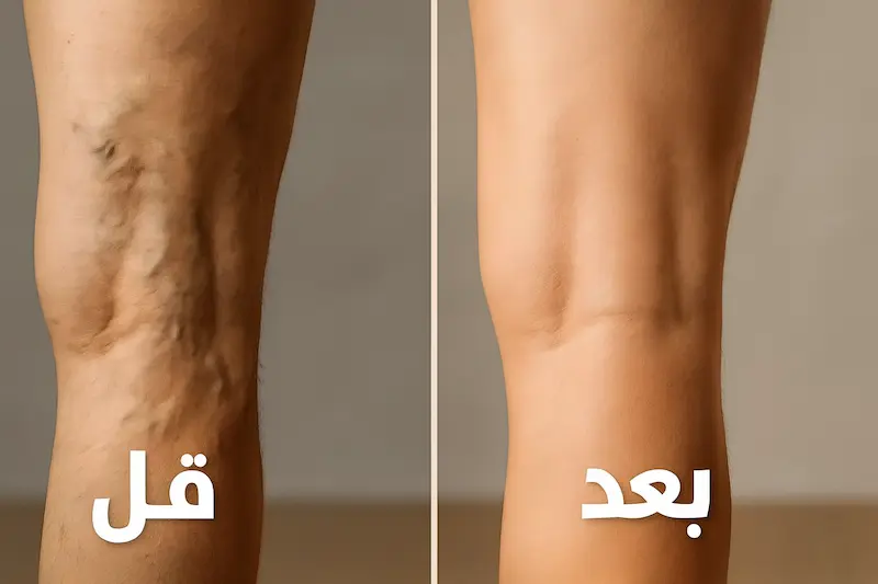 نتائج علاج الدوالي