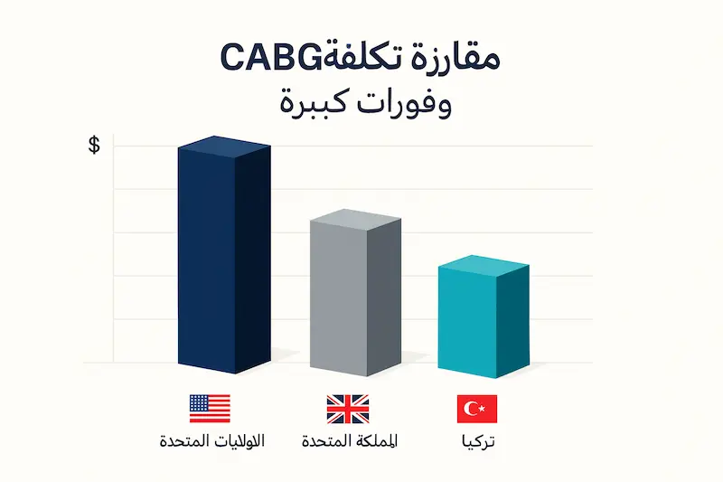 قارن تكاليف جراحة مجازة الشريان التاجي (CABG): وفورات هائلة