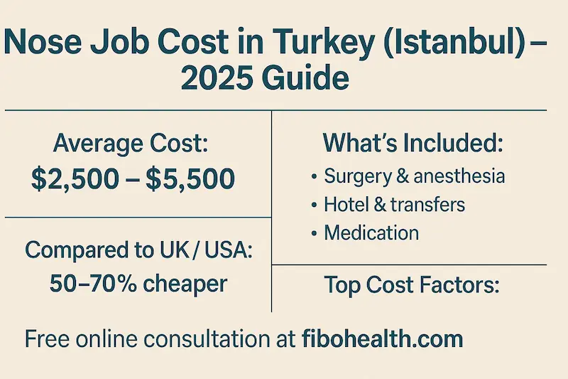 Cost Of Nose Job In Turkey